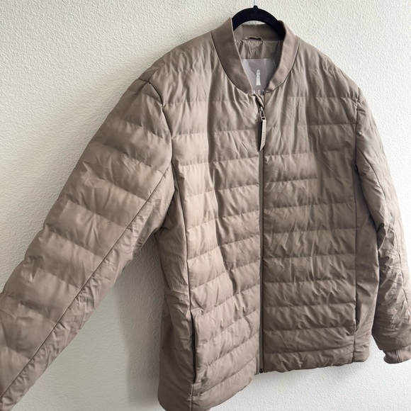 Rains Trekker Jacket Taupe Unisex Featherless Insulated Waterproof Minimal - Picture 3 of 12